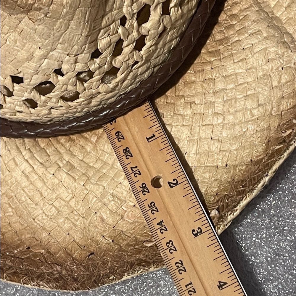 O'rageous Western Flexible Straw Hat Distressed Boho Festival Cowgirl Rodeo O/S - Picture 10 of 10